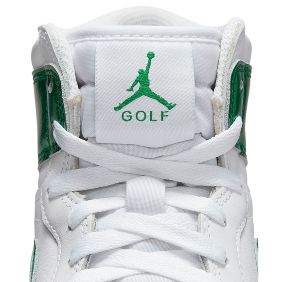 Nike Air Jordan 1 Golf Mid White and Green Size 10 - Picture 2 of 3